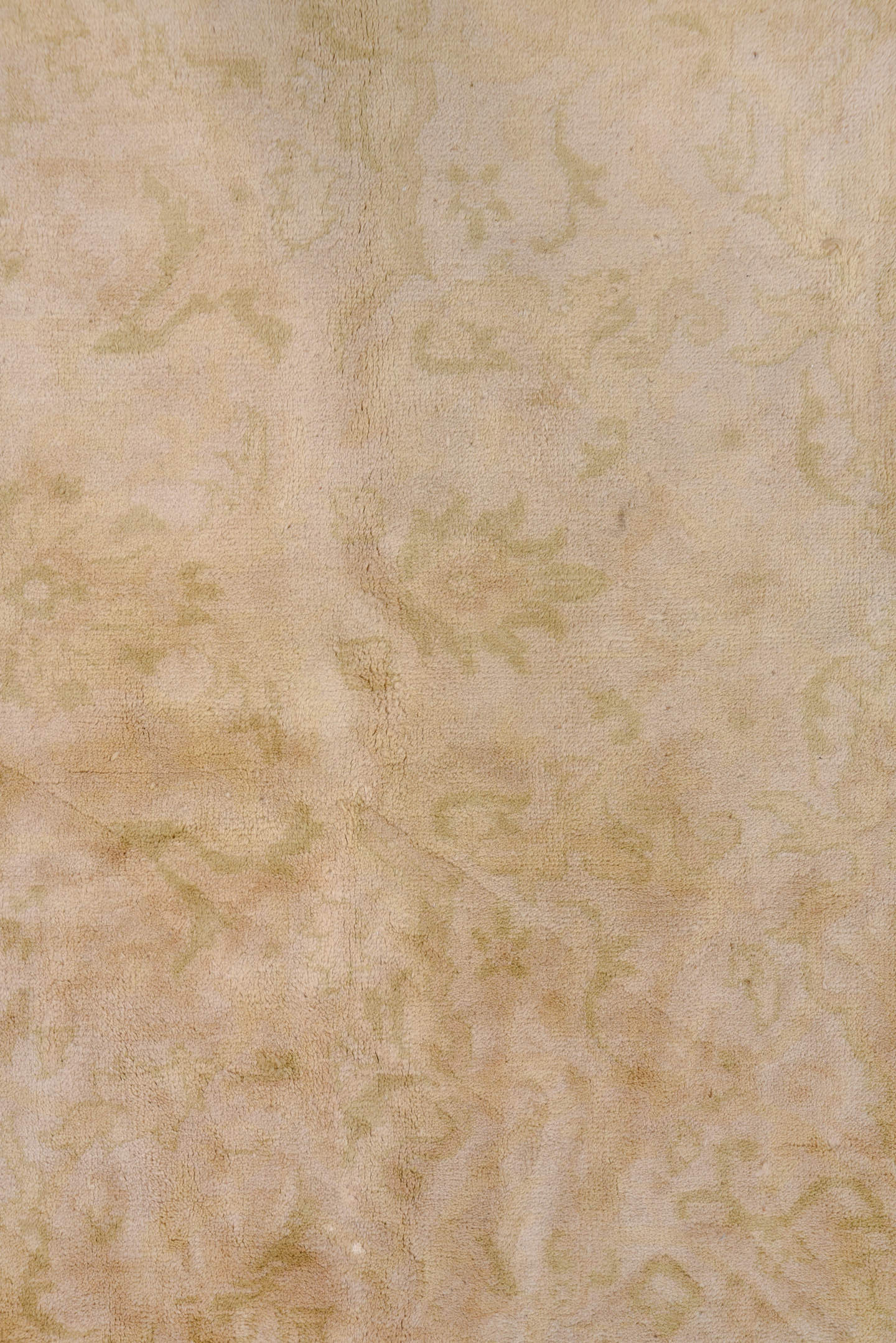 11' x 11' one-of-a-kind handmade vintage Oushak oversize rug. Color palette: ivory, cream, beige, sand, taupe, gray