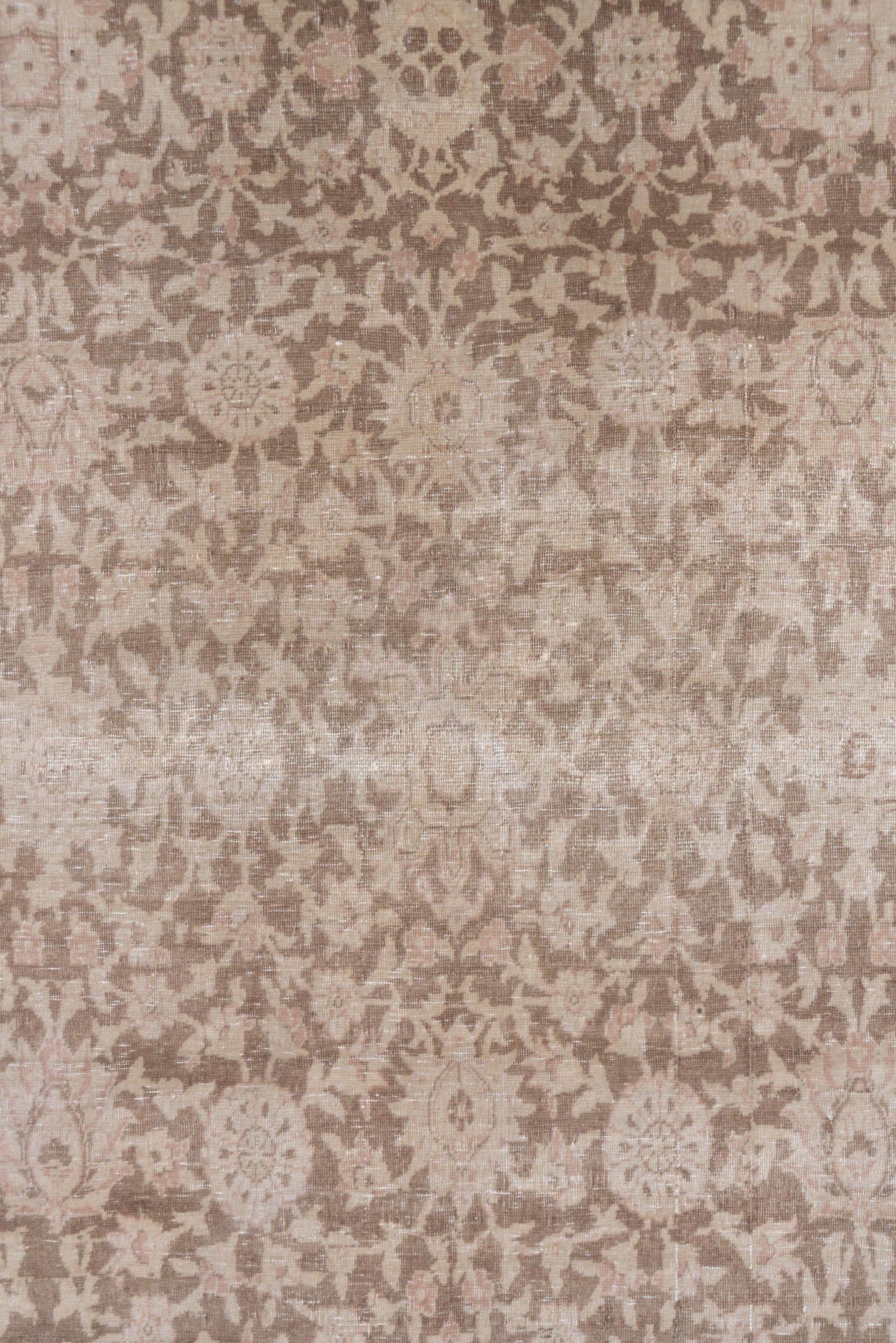 6' x 9' one-of-a-kind handmade vintage Hereke medium size rug. Color palette: taupe, ivory, rose, blush, beige, gray, pink