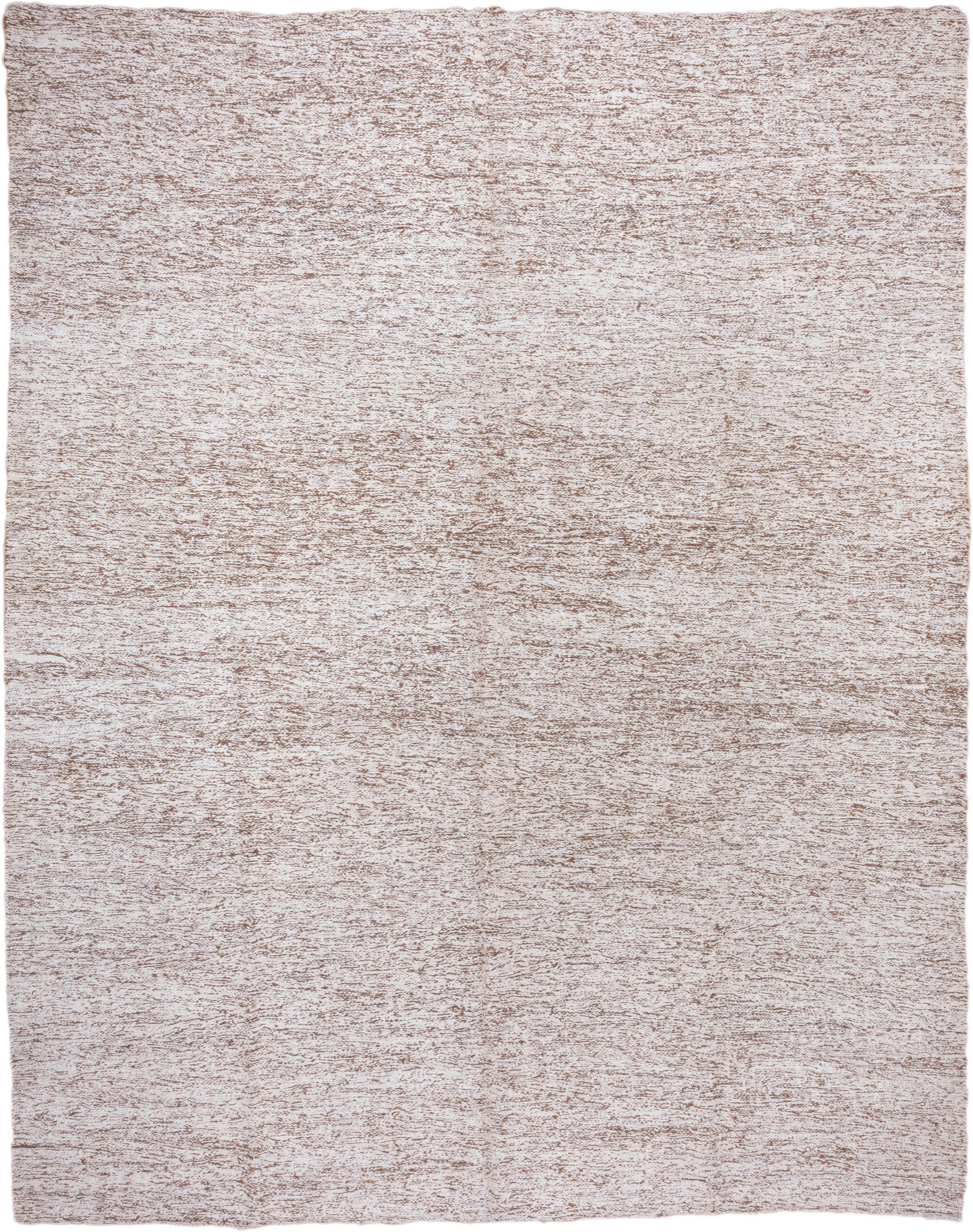 10' x 12' one-of-a-kind handmade vintage Kilim large size rug. Color palette: ivory, taupe, camel, beige, gray