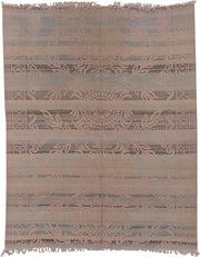 5' x 7' one-of-a-kind handmade antique Kilim rug. Color palette: blush, taupe, dusty rose, gray, beige, charcoal, pink