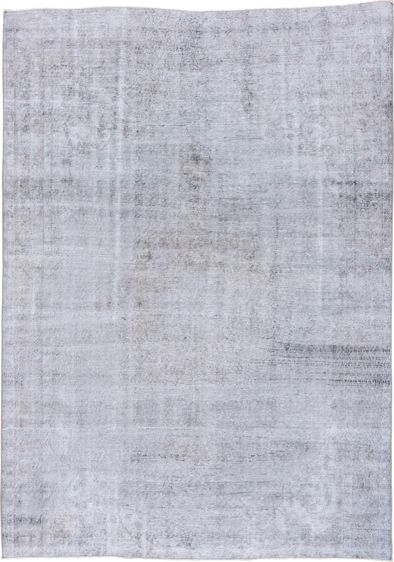 6' x 9' one-of-a-kind handmade vintage Oushak medium size rug. Color palette: blue, dark gray, gainsboro, gray, lavender