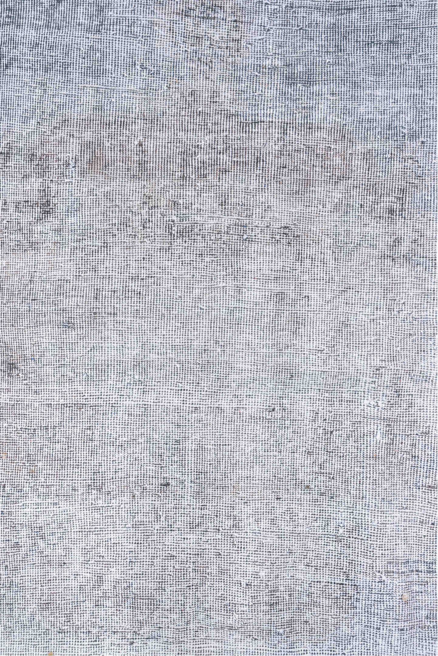 6' x 9' one-of-a-kind handmade vintage Oushak medium size rug. Color palette: blue, dark gray, gainsboro, gray, lavender