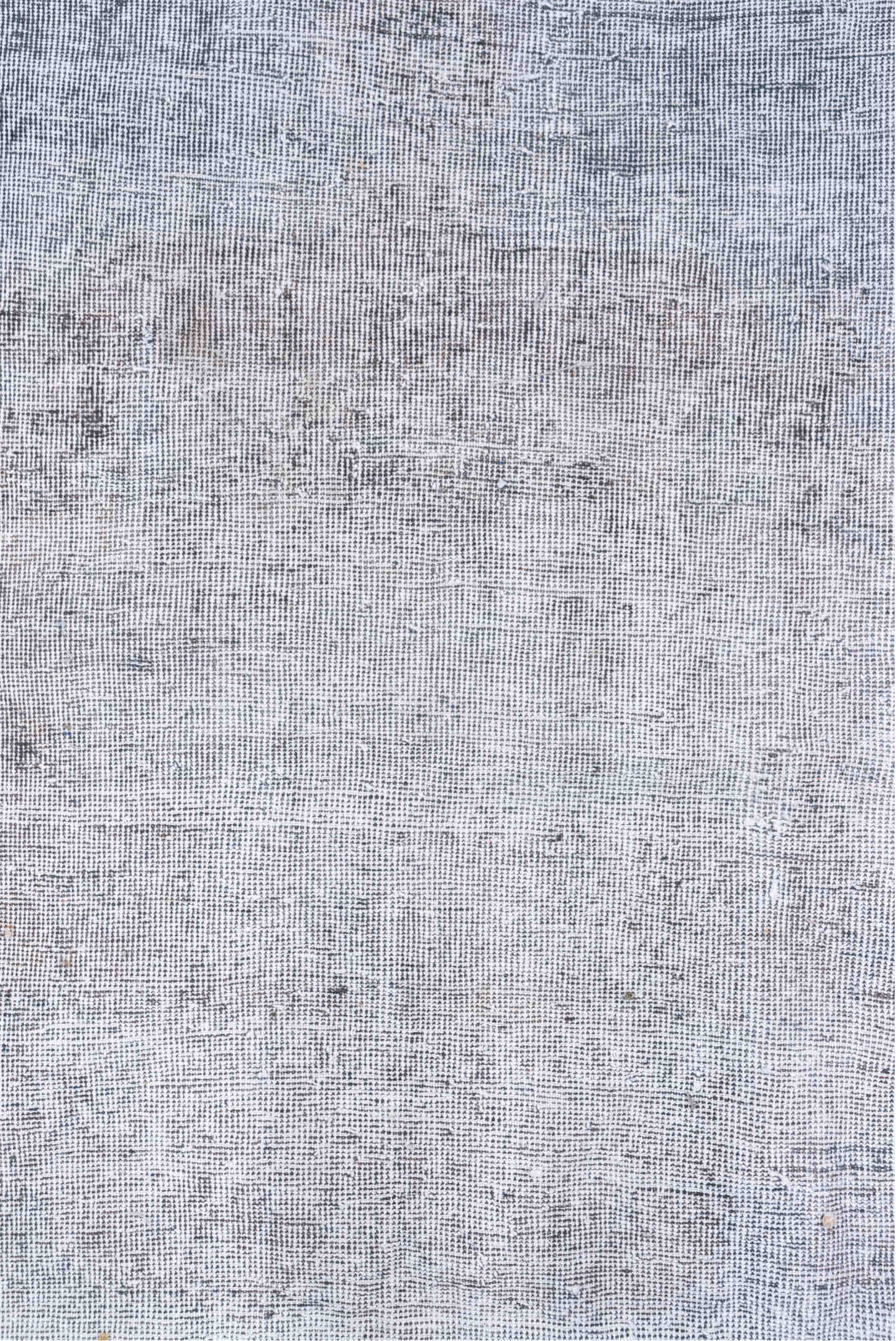 6' x 9' one-of-a-kind handmade vintage Oushak medium size rug. Color palette: blue, dark gray, gainsboro, gray, lavender