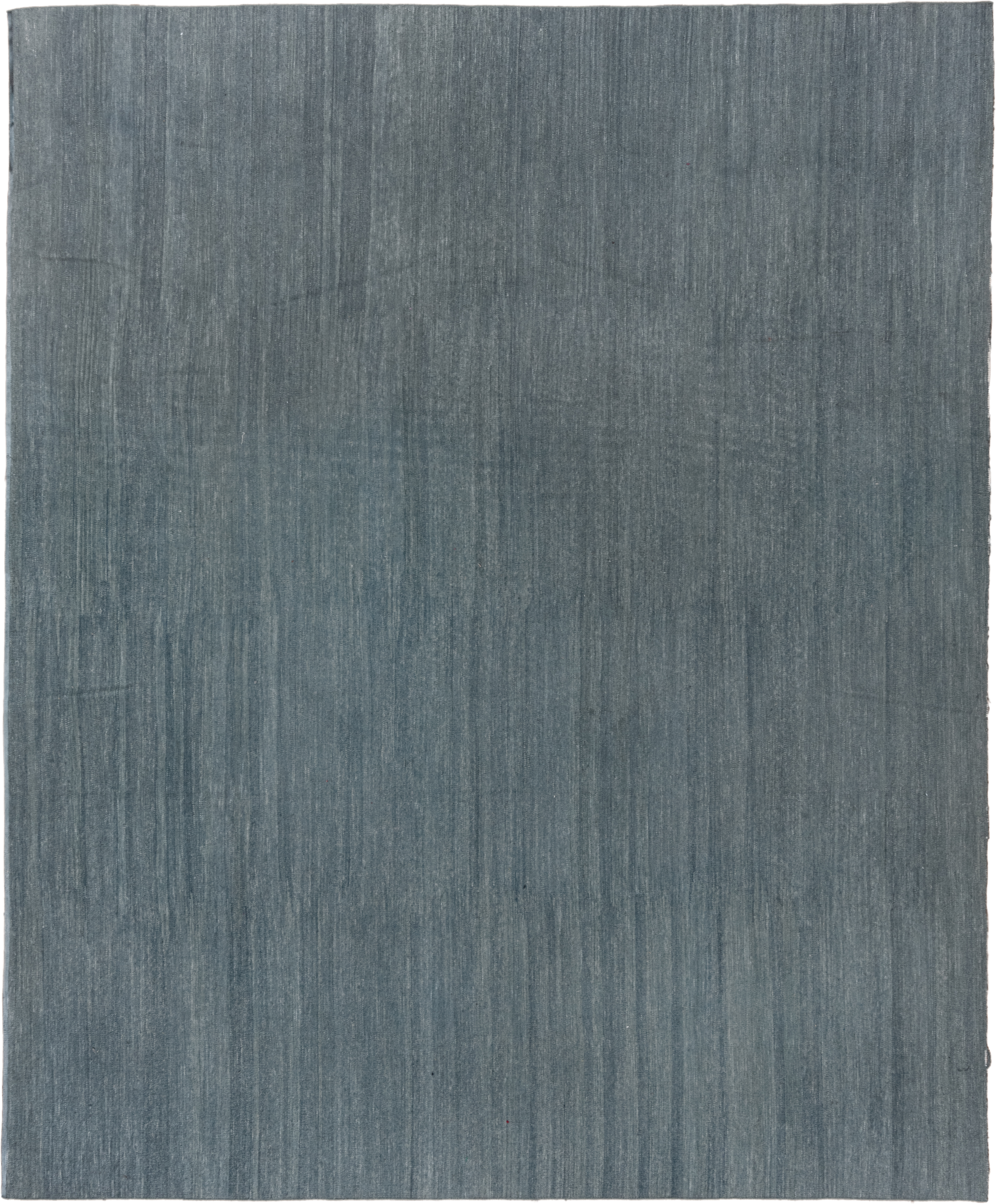 10' x 12' one-of-a-kind handmade vintage Kilim large size rug. Color palette: slate, blue, steel_blue, charcoal, gray, black