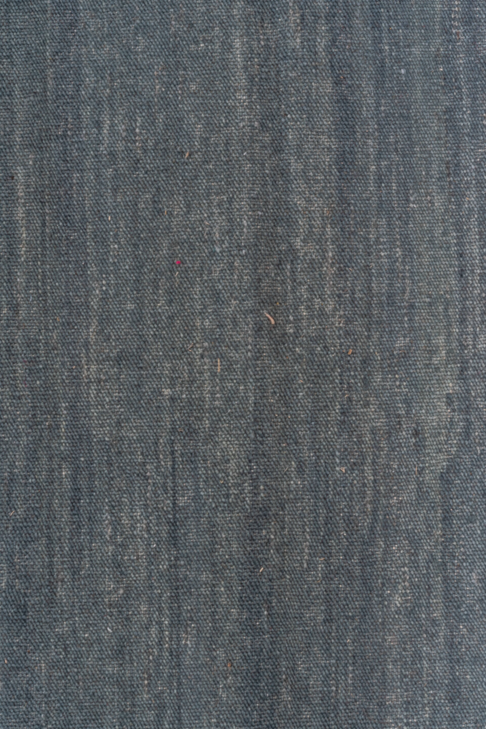 10' x 12' one-of-a-kind handmade vintage Kilim large size rug. Color palette: slate, blue, steel_blue, charcoal, gray, black