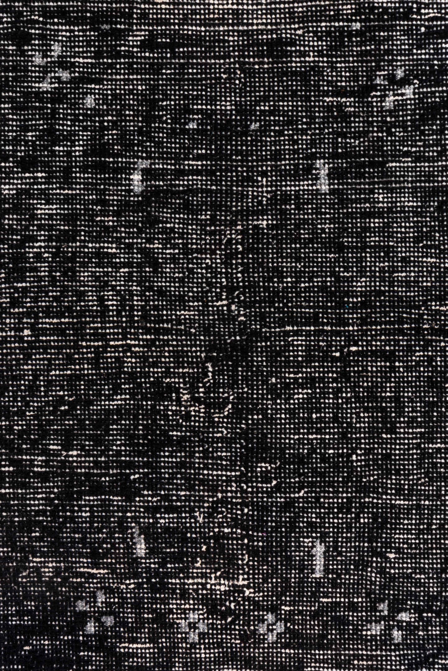 4' x 6' one-of-a-kind handmade vintage Overdyed small size rug. Color palette: charcoal, taupe, gray, ebony, black, beige