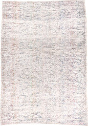 5' x 8' one-of-a-kind handmade vintage Kilim medium size rug. Color palette: ivory, blue, rose, taupe, sage, terra cotta