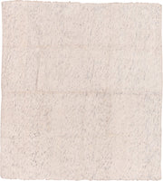 6' x 6' one-of-a-kind handmade vintage Kilim rug. Color palette: ivory, cream, light gray, taupe, beige, gray