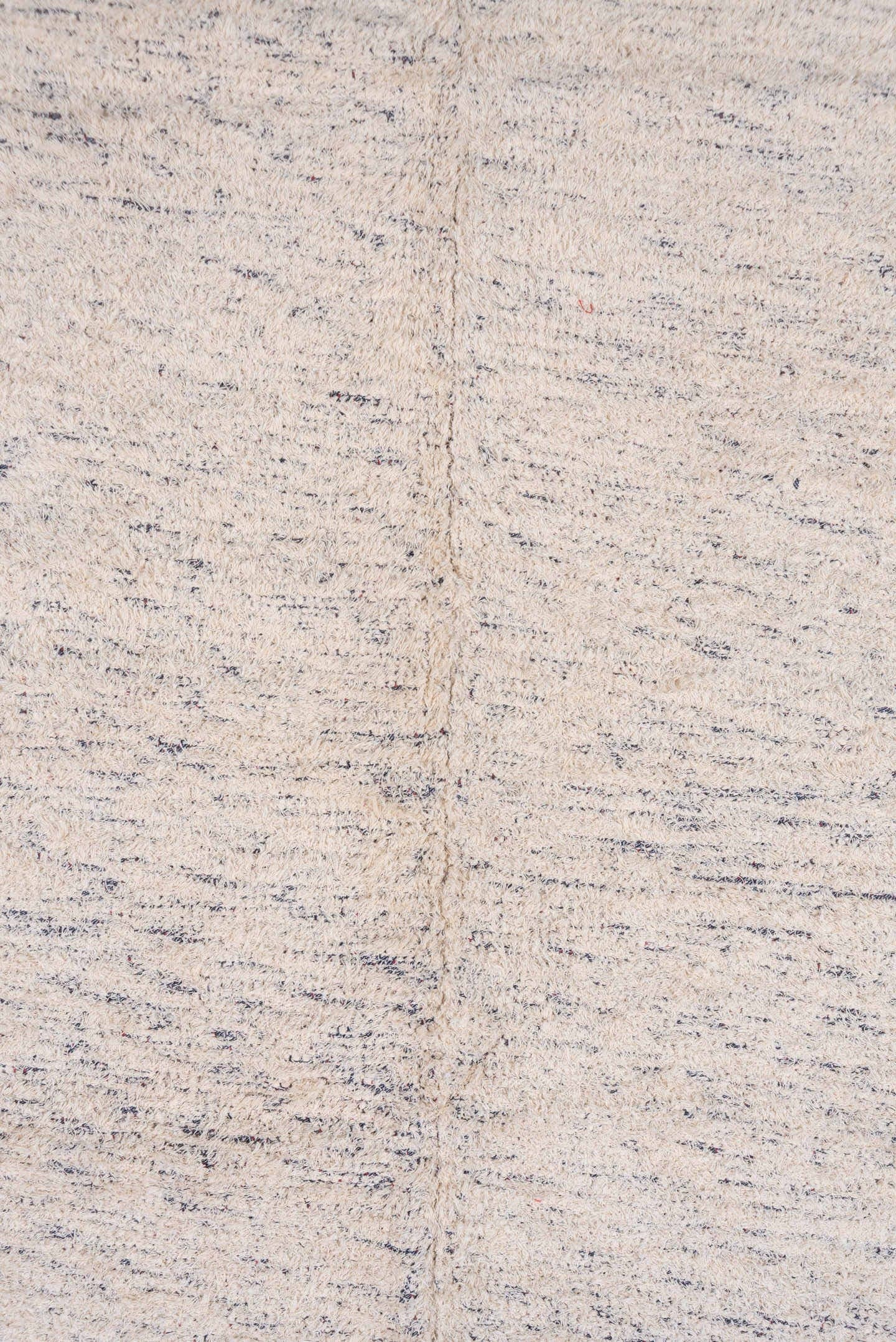 6' x 6' one-of-a-kind handmade vintage Kilim rug. Color palette: ivory, cream, light gray, taupe, beige, gray