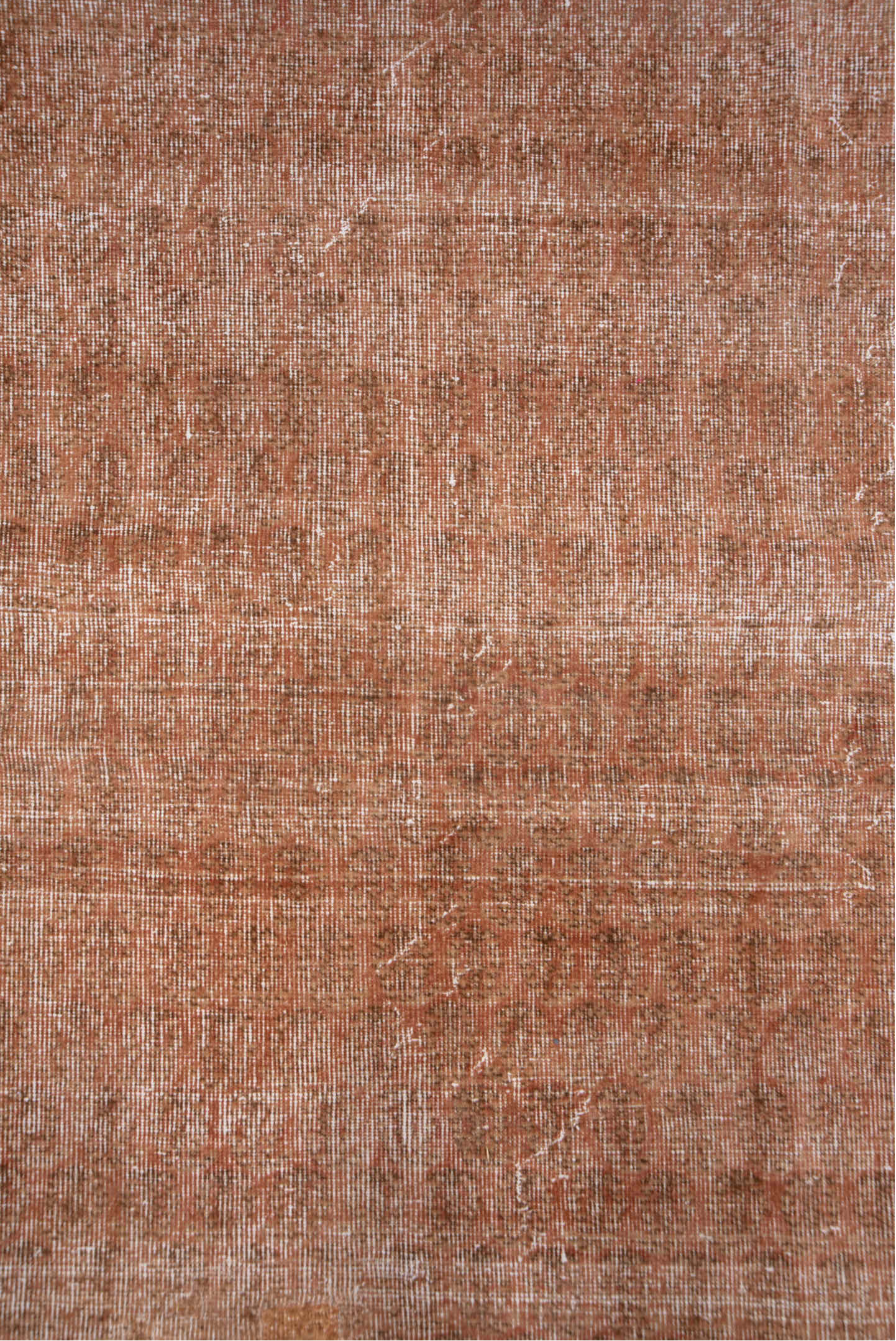 8' x 11' one-of-a-kind handmade vintage Oushak large size rug. Color palette: blush, ivory, rose, taupe, beige, pink, red