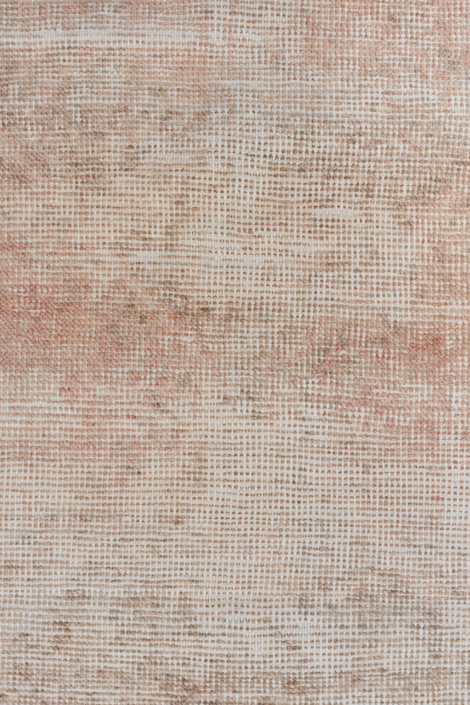 3' x 7' one-of-a-kind handmade vintage Oushak runner rug. Color palette: blush, ivory, beige, rose, taupe, pink, red, gray