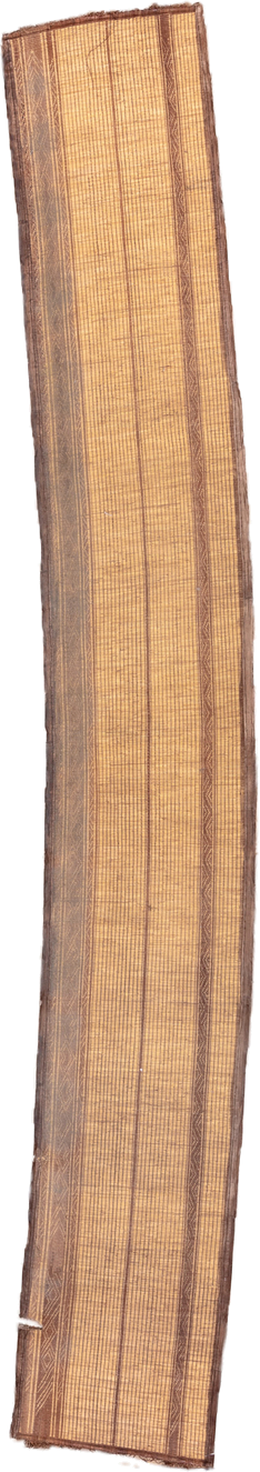 2' x 17' one-of-a-kind handmade vintage Tuareg runner rug. Color palette: camel, brown, tan, beige