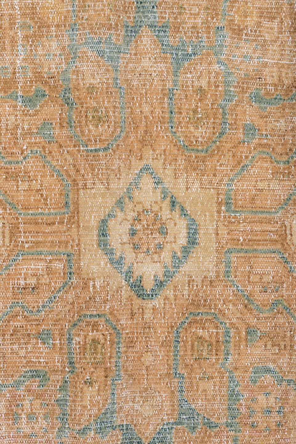 5' x 10' one-of-a-kind handmade vintage Malayer medium size rug. Color palette: tan, ivory, pale blue, taupe, camel, beige