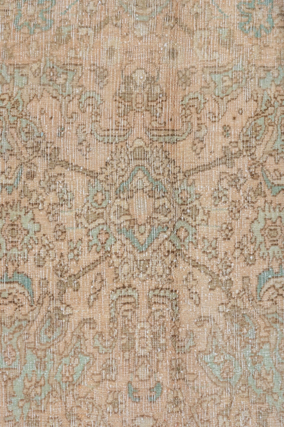 10' x 13' one-of-a-kind handmade vintage Bidjar large size rug. Color palette: beige, taupe, ivory, pale aqua, sand, camel