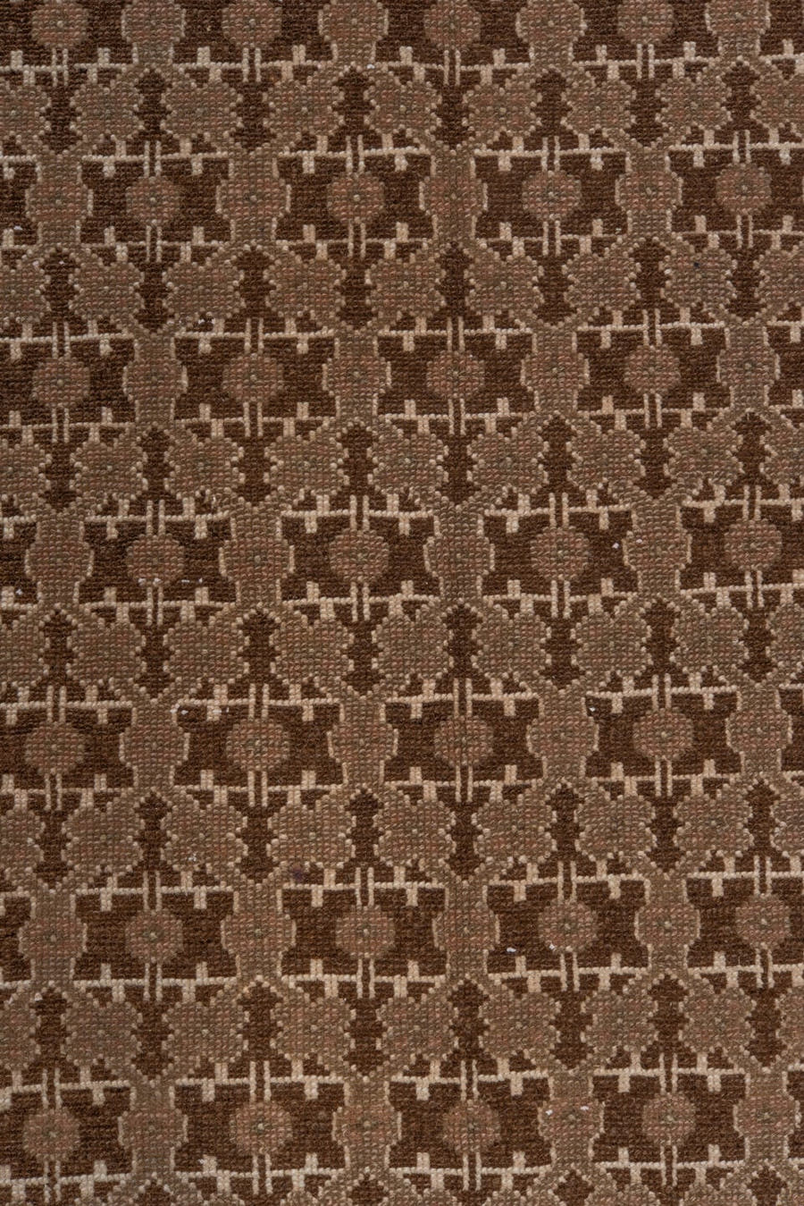 3' x 16' one-of-a-kind handmade vintage Malayer runner rug. Color palette: brown, taupe, sky_blue, camel, ivory, rust, beige