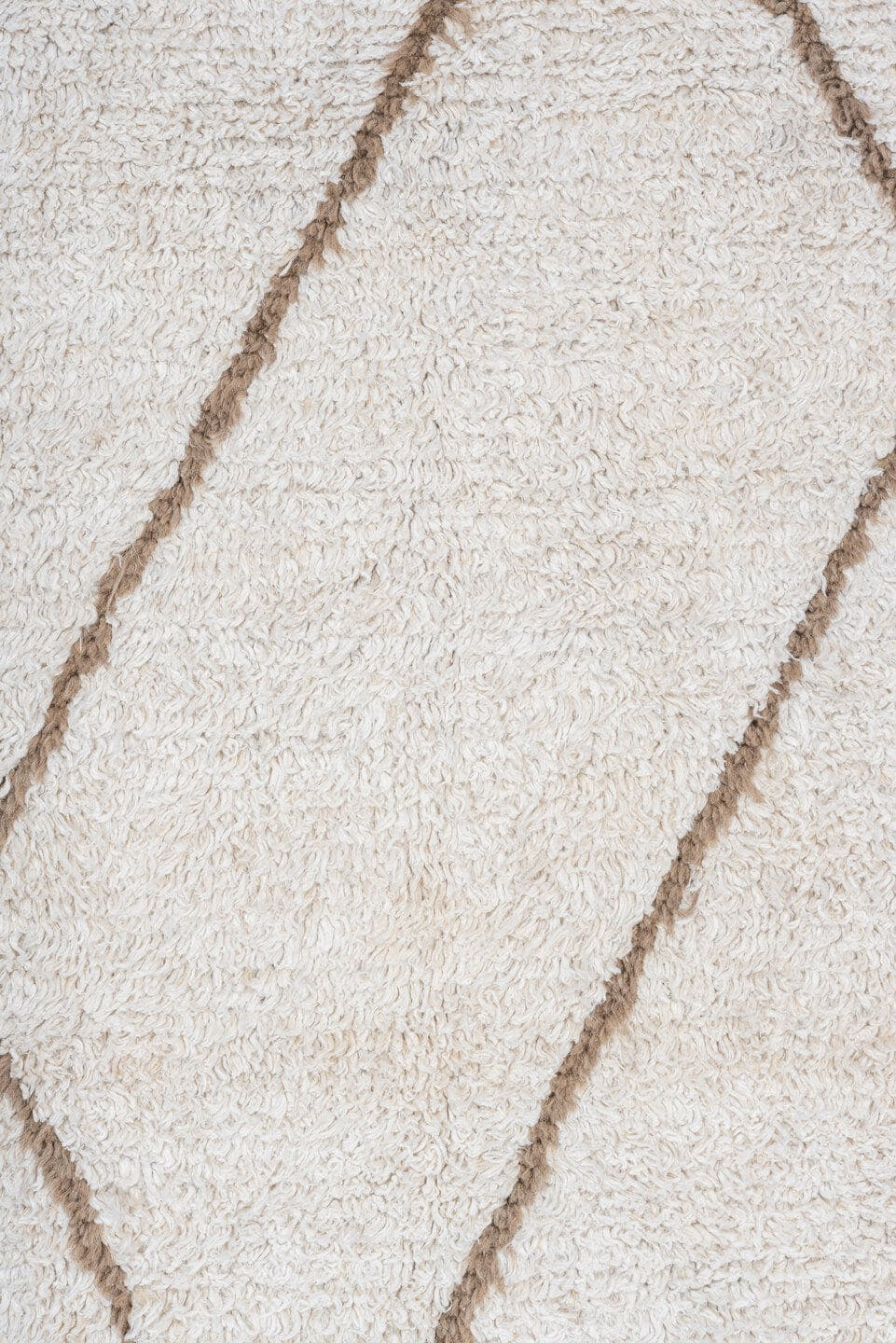 3' x 14' one-of-a-kind handmade vintage Moroccan runner rug. Color palette: ivory, taupe, cream, beige, gray