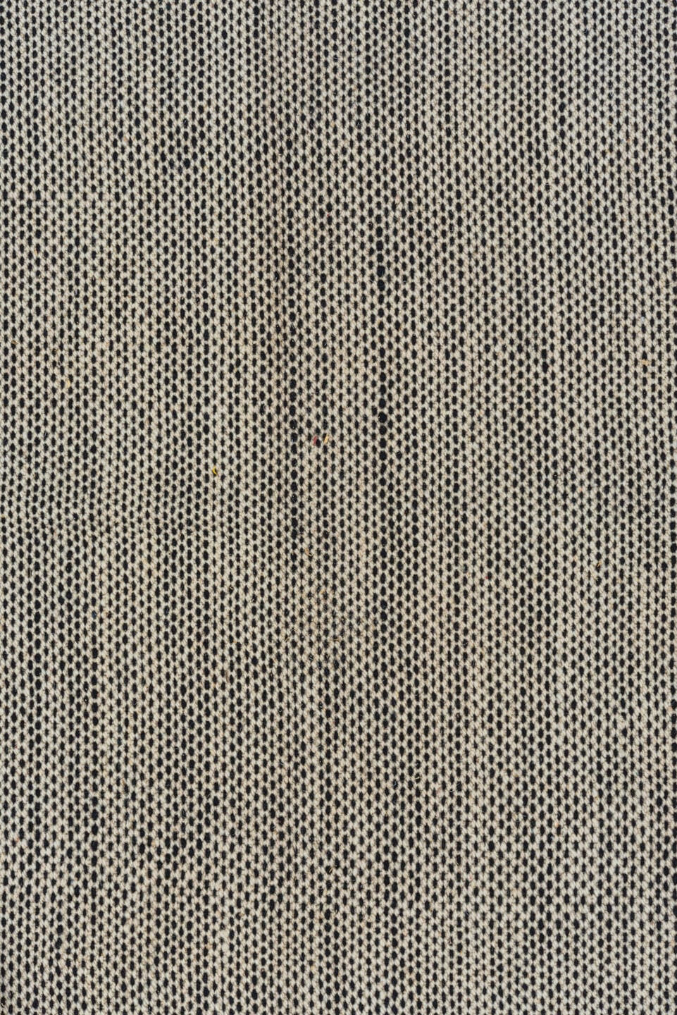 8' x 11' one-of-a-kind handmade vintage Kilim large size rug. Color palette: taupe, ivory, gray, charcoal, beige, black