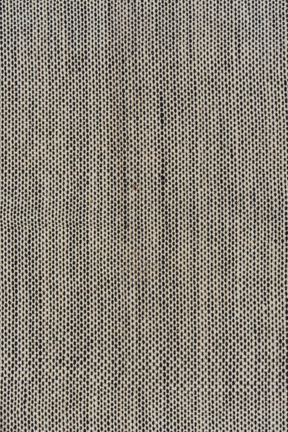 8' x 11' one-of-a-kind handmade vintage Kilim large size rug. Color palette: taupe, ivory, gray, charcoal, beige, black