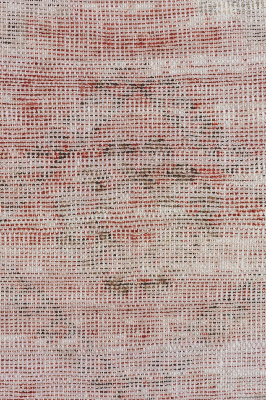 2' x 11' one-of-a-kind handmade vintage Oushak runner rug. Color palette: ivory, blush, charcoal, rust, rose, pink, gray