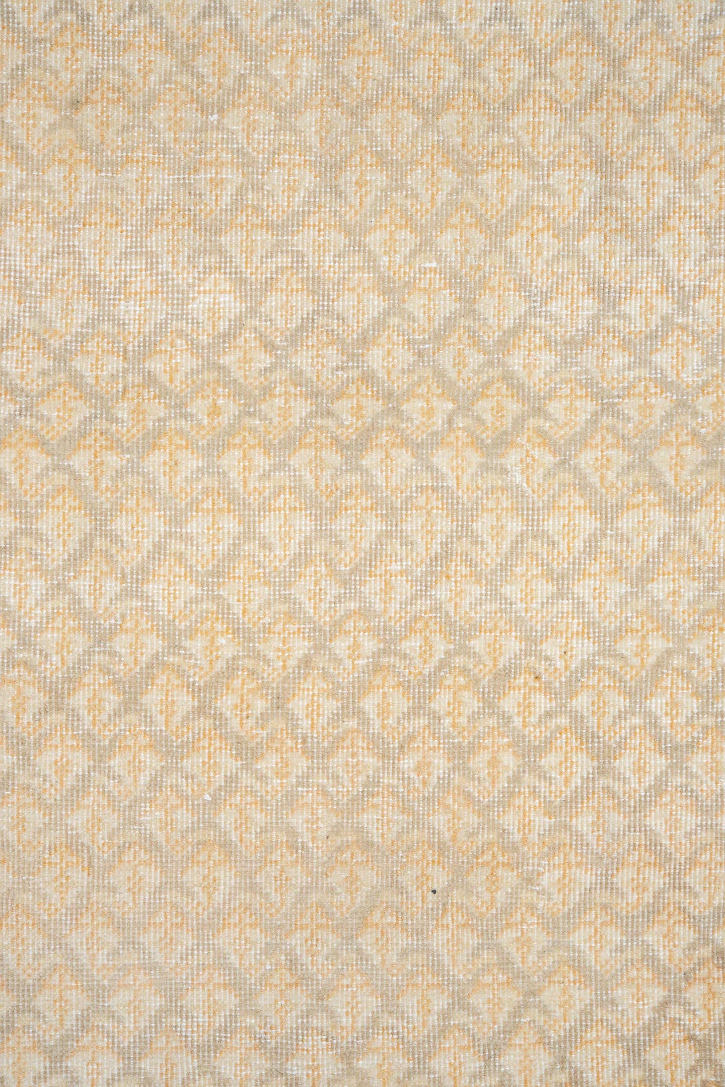 7' x 11' one-of-a-kind handmade vintage Saraband large size rug. Color palette: ivory, cream, sand, beige, taupe, camel