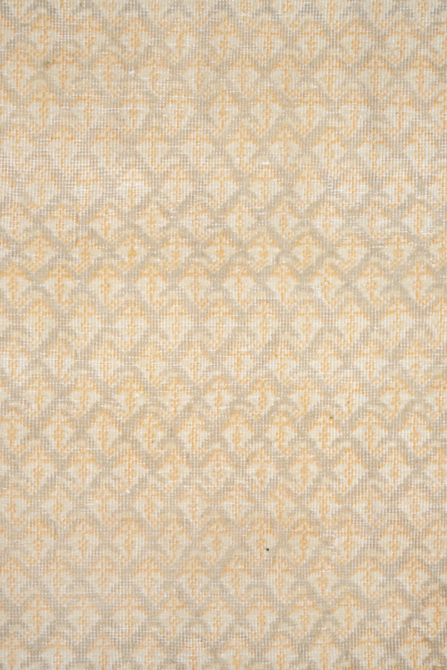 7' x 11' one-of-a-kind handmade vintage Saraband large size rug. Color palette: ivory, cream, sand, beige, taupe, camel