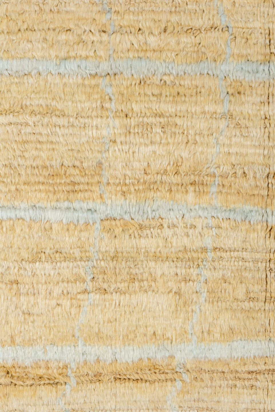 8' x 12' one-of-a-kind handmade vintage Anr large size rug. Color palette: camel, ivory, beige, taupe, gray