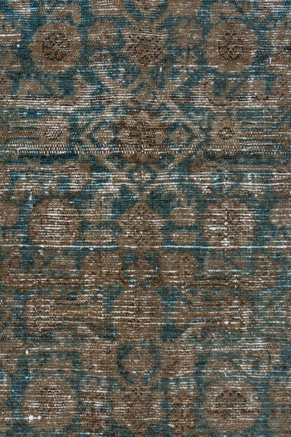 5' x 9' one-of-a-kind handmade vintage Malayer medium size rug. Color palette: taupe, teal, brown, ivory, charcoal, rust