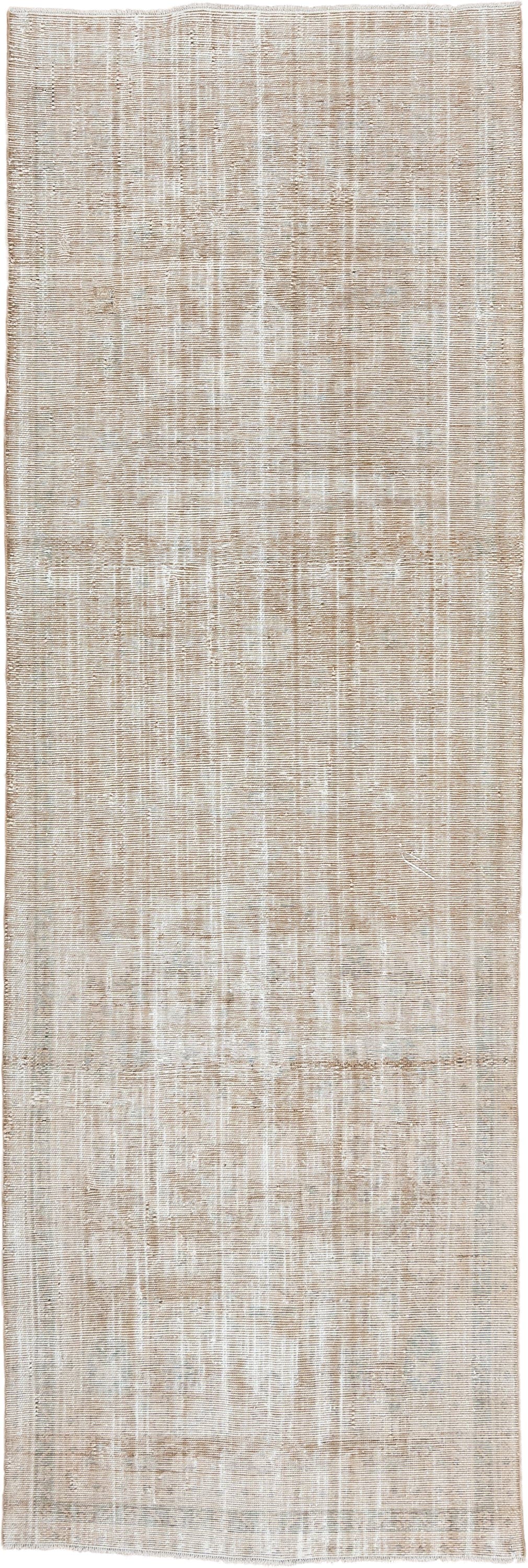 3' x 10' one-of-a-kind handmade vintage Malayer runner rug. Color palette: beige, ivory, taupe, cream, sand, pale gray, gray