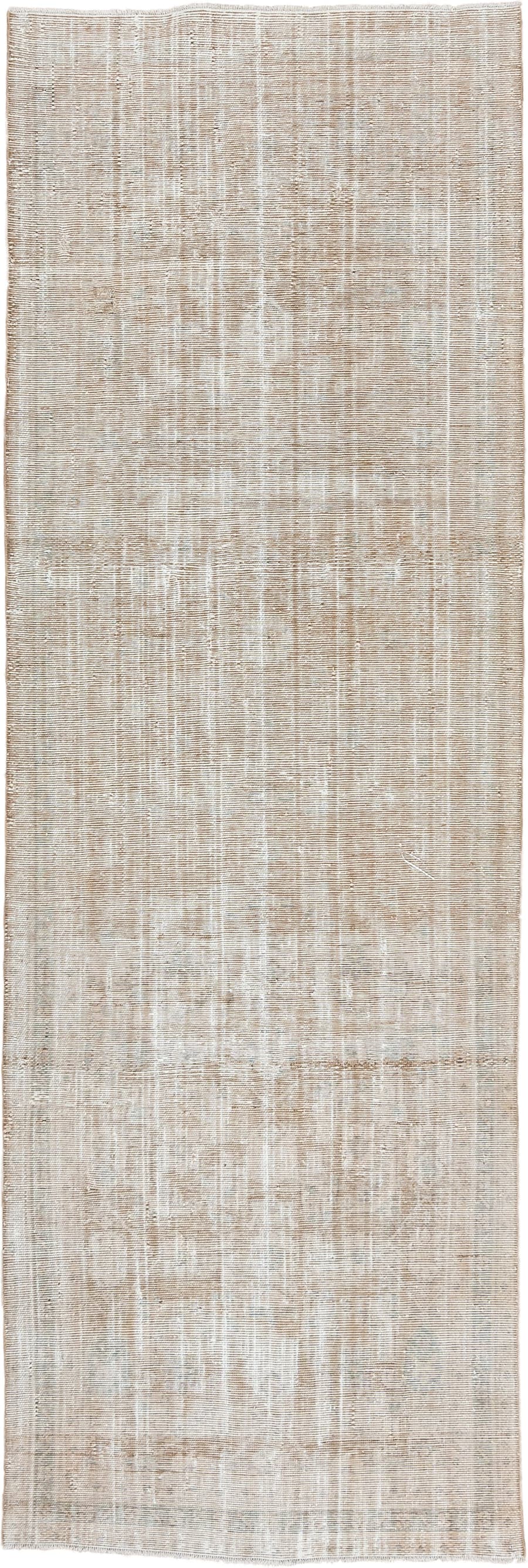 3' x 10' one-of-a-kind handmade vintage Malayer runner rug. Color palette: beige, ivory, taupe, cream, sand, pale gray, gray