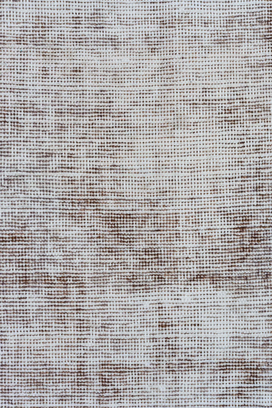3' x 10' one-of-a-kind handmade vintage Overdyed runner rug. Color palette: taupe, ivory, brown, beige, gray