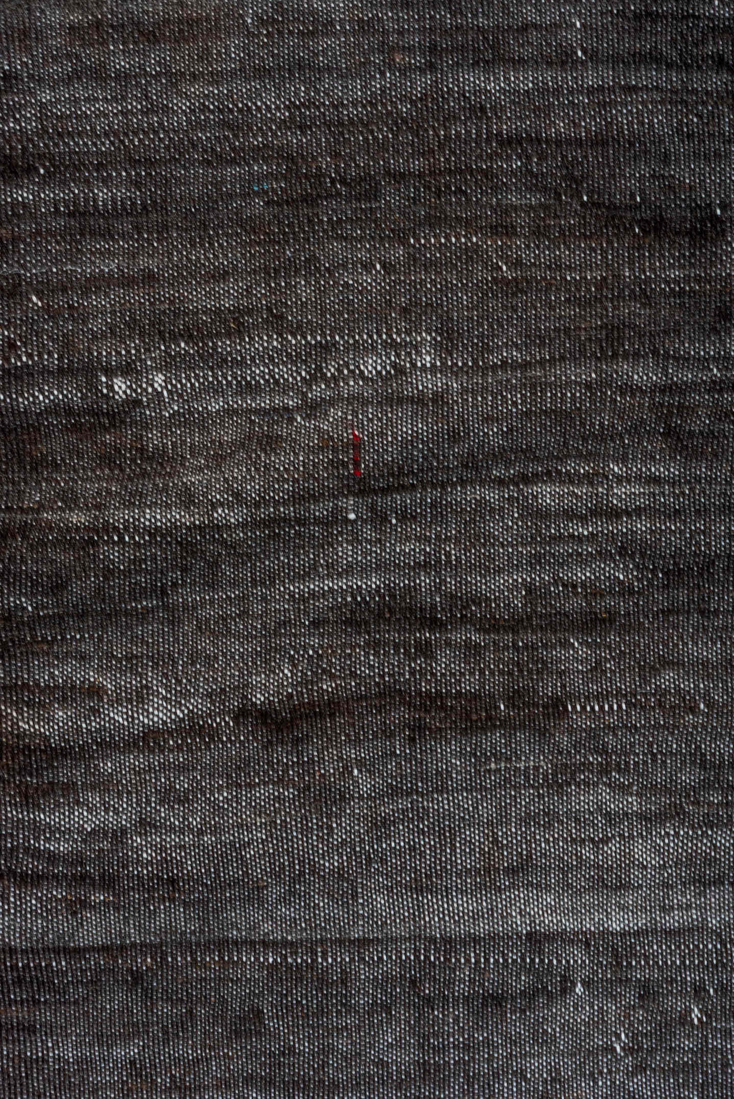 6' x 9' one-of-a-kind handmade vintage Kilim medium size rug. Color palette: charcoal, slate, ivory, taupe, ebony, gray