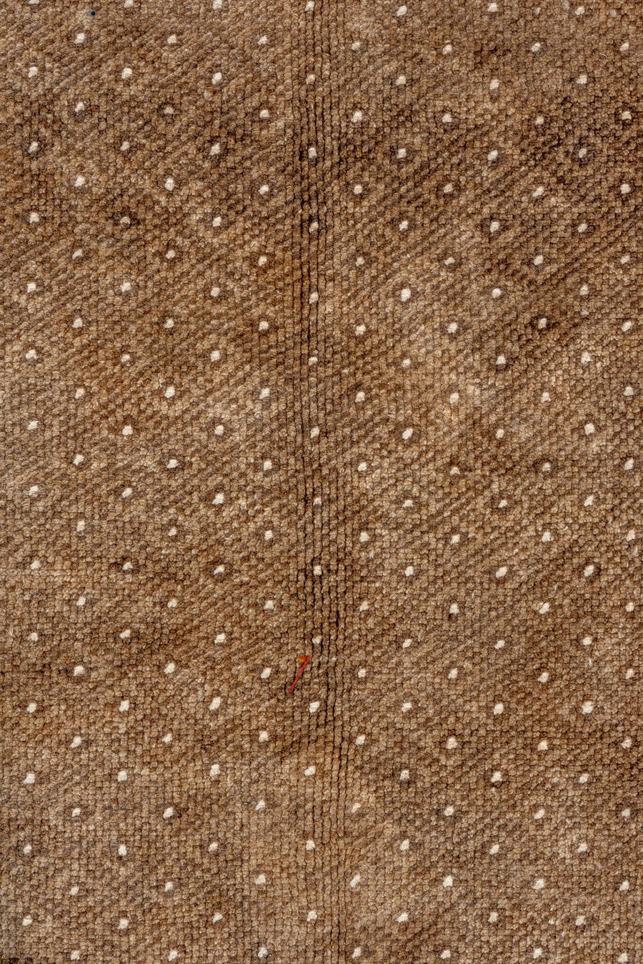 7' x 10' one-of-a-kind handmade vintage Kars large size rug. Color palette: brown, ivory, taupe, camel, beige, gray