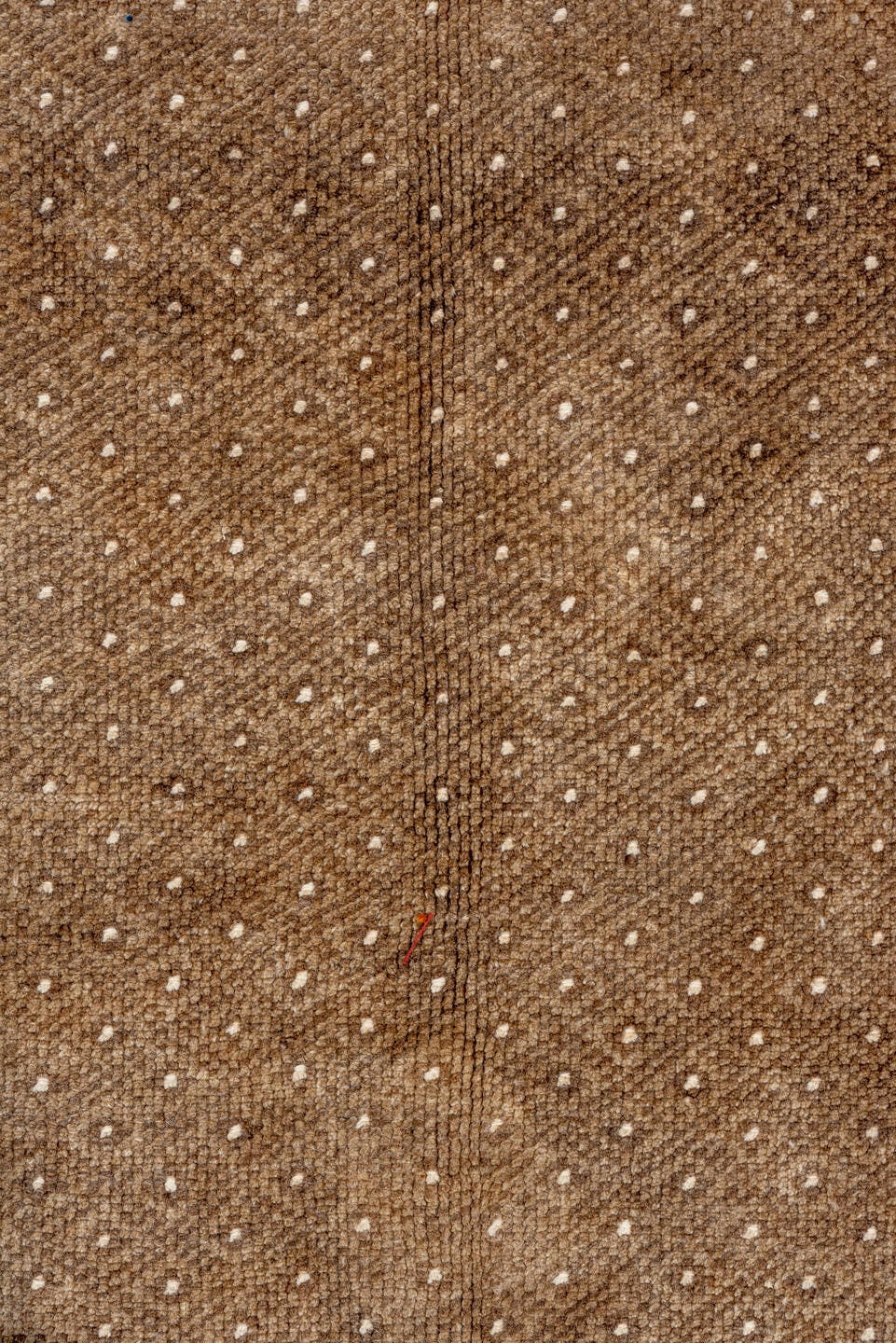7' x 10' one-of-a-kind handmade vintage Kars large size rug. Color palette: brown, ivory, taupe, camel, beige, gray