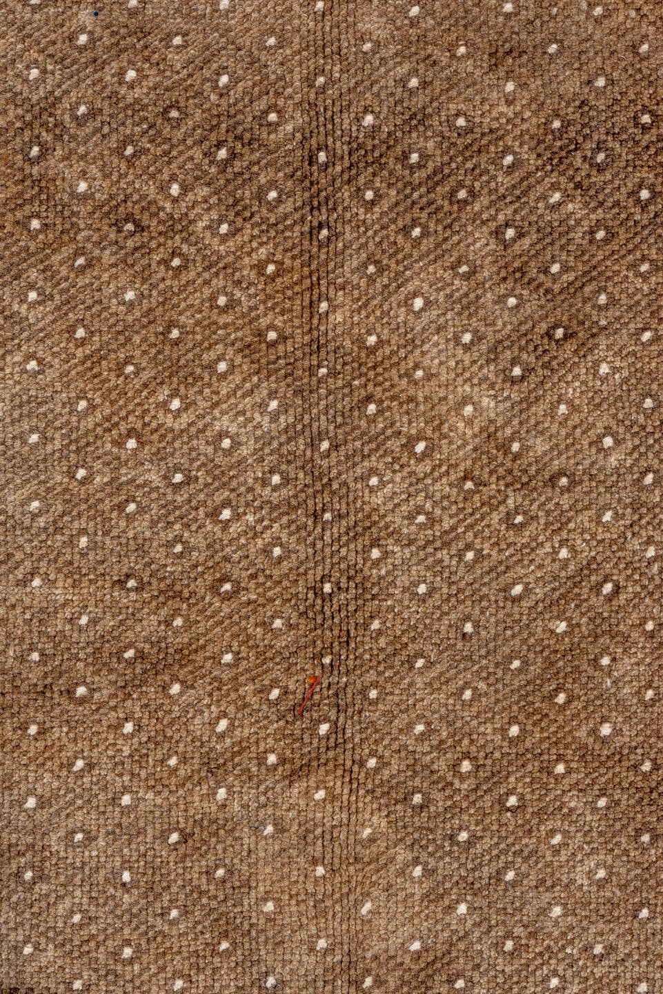 7' x 10' one-of-a-kind handmade vintage Kars large size rug. Color palette: brown, ivory, taupe, camel, beige, gray
