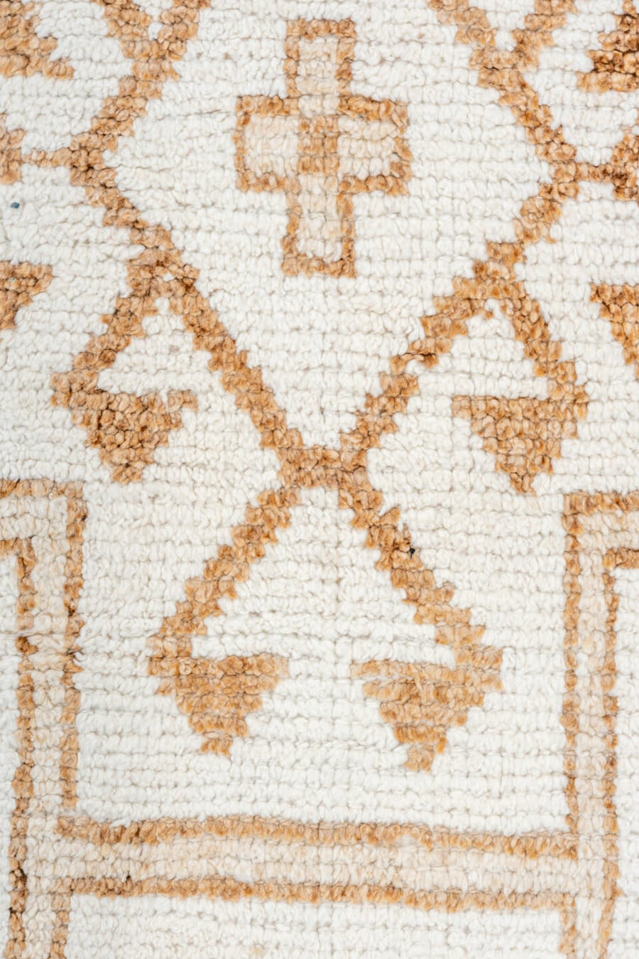 3' x 11' one-of-a-kind handmade vintage Oushak runner rug. Color palette: ivory, tan, camel, beige