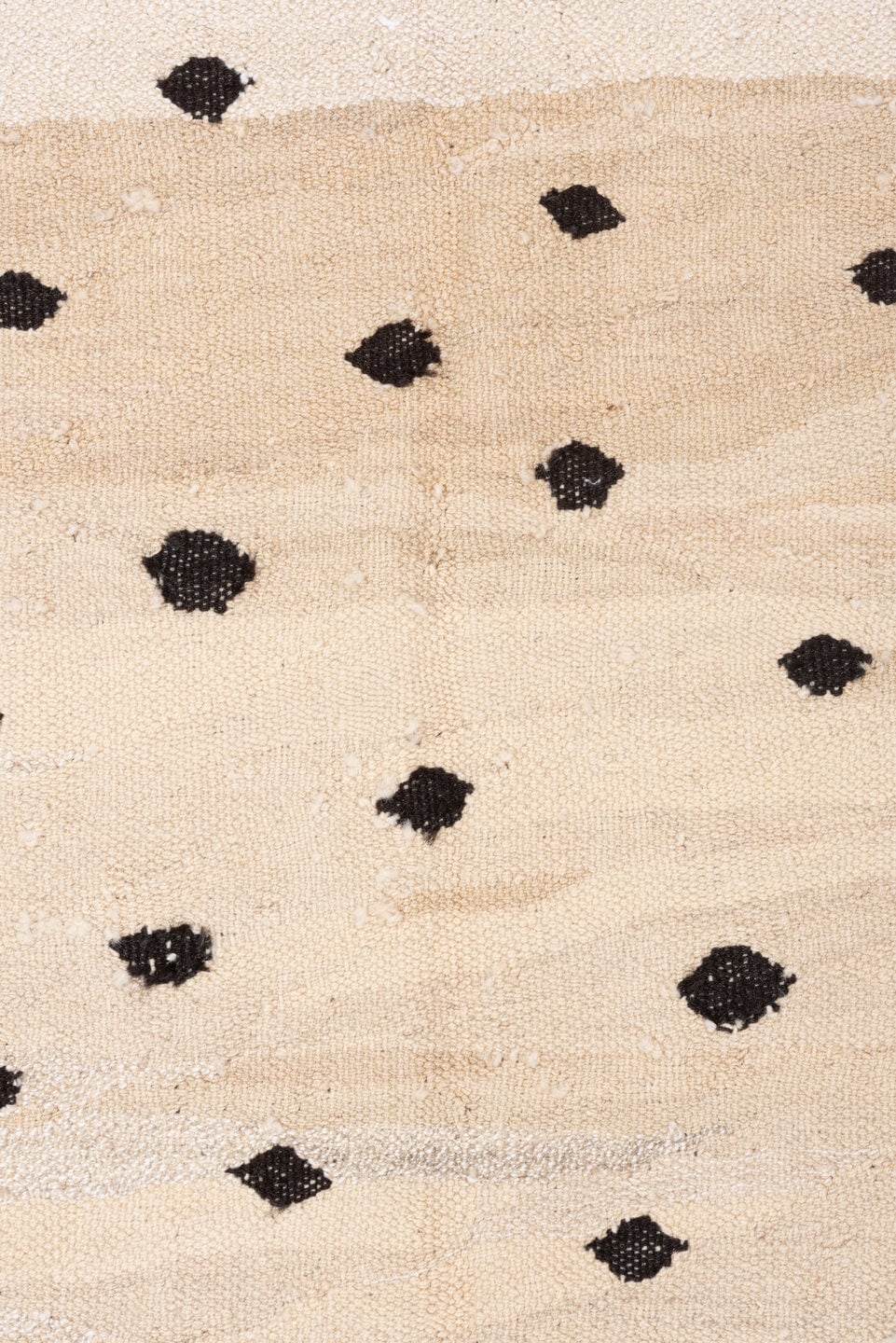 6' x 9' one-of-a-kind handmade vintage Kilim medium size rug. Color palette: ivory, beige, cream, charcoal, taupe, gray