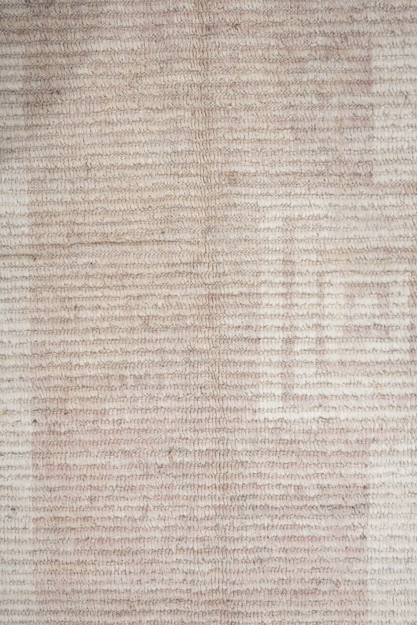 11' x 3' one-of-a-kind handmade vintage Oushak rug. Color palette: ivory, blush, taupe, sand, cream, pink, beige, gray