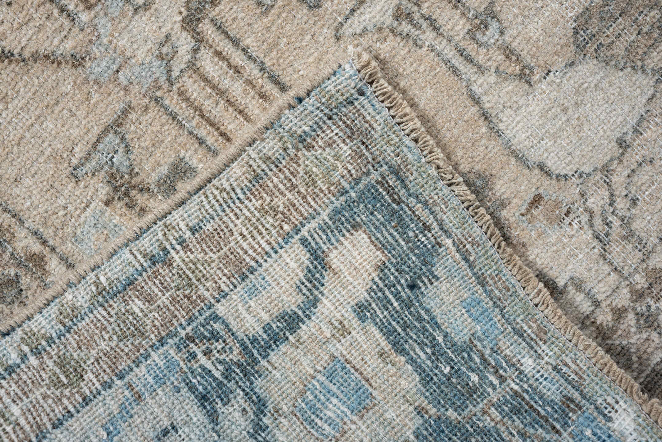 4' x 6' one-of-a-kind handmade antique Isfahan small size rug. Color palette: ivory, pale blue, charcoal, taupe, slate