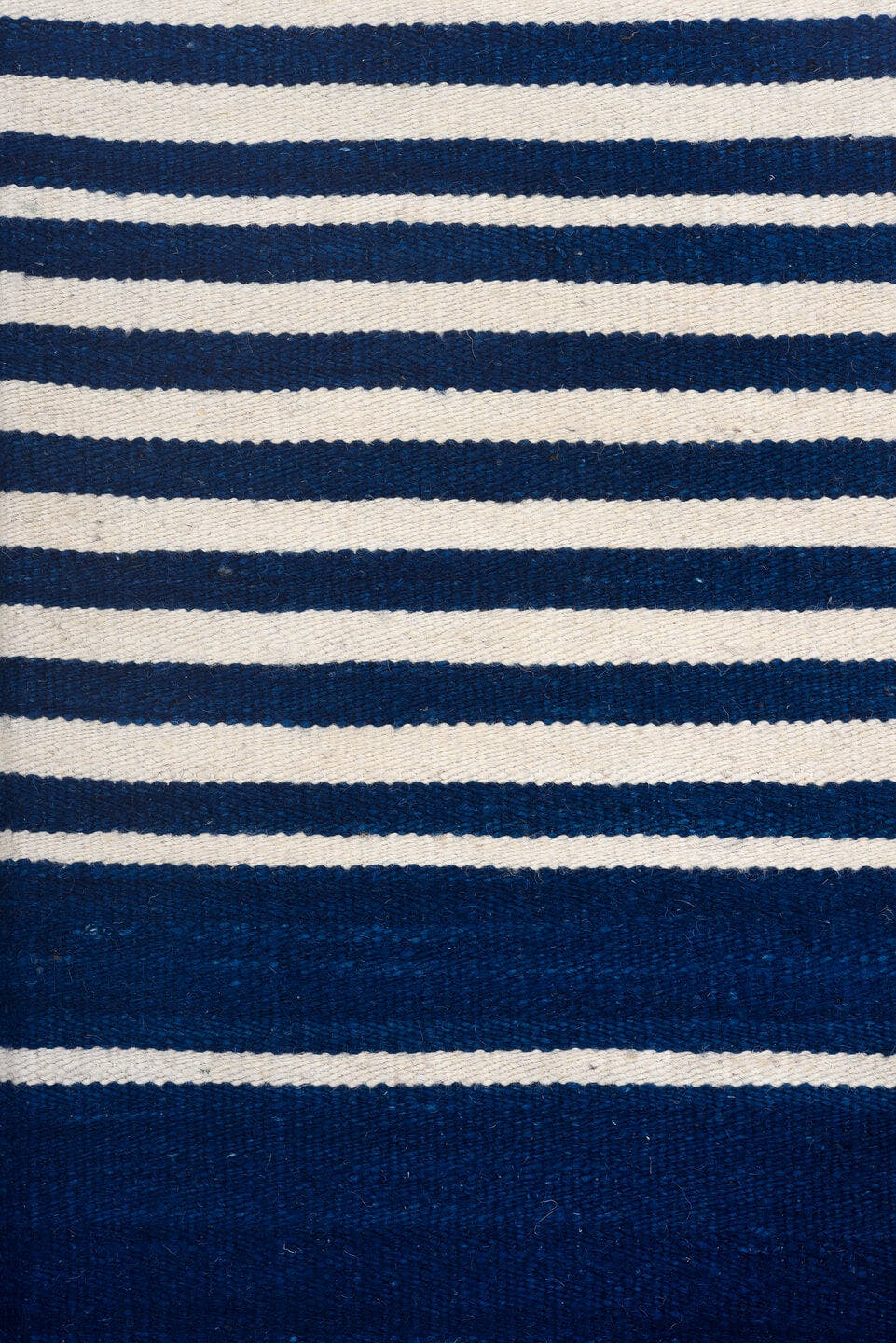 6' x 8' one-of-a-kind handmade vintage Kilim medium size rug. Color palette: indigo, ivory, purple