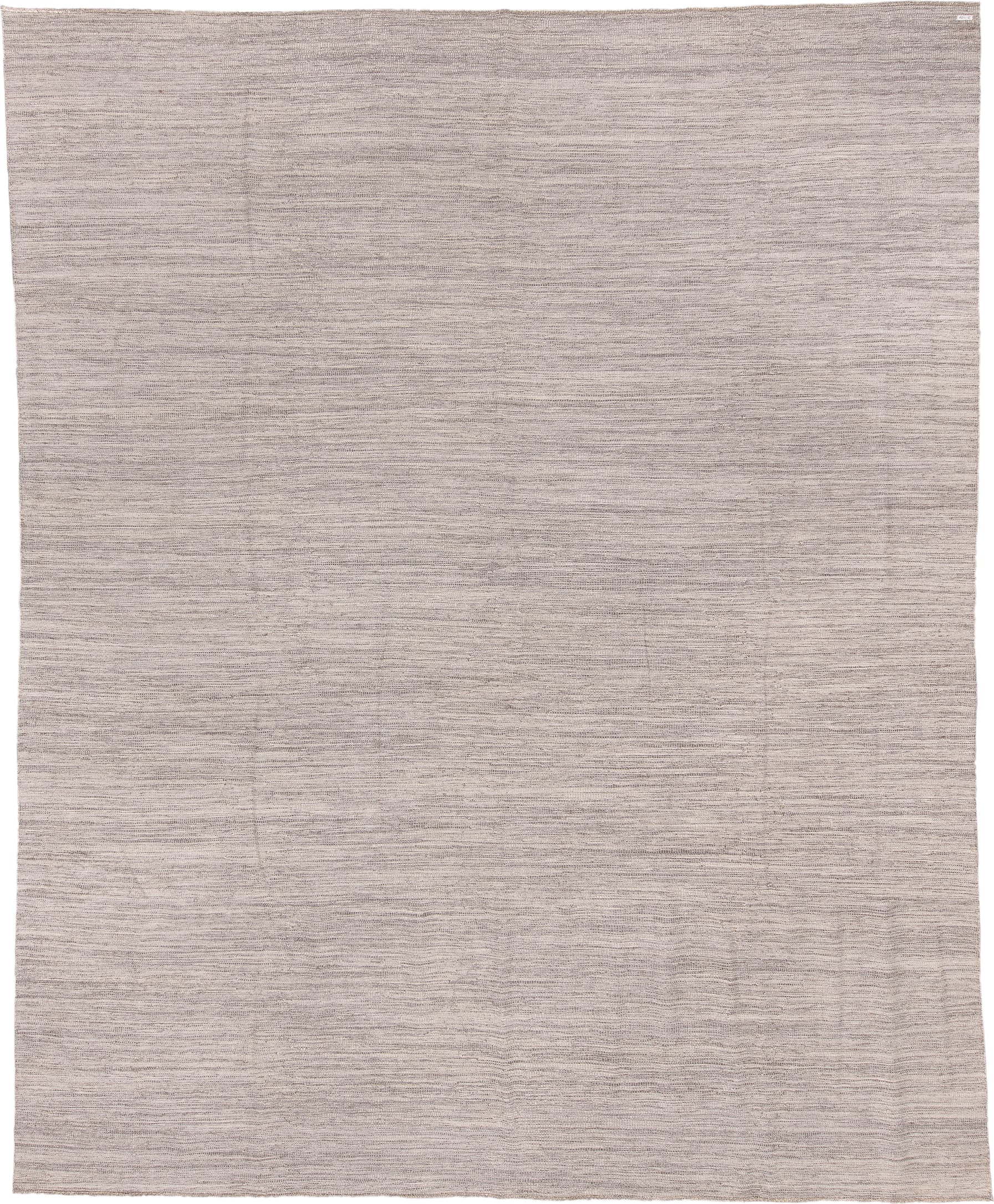 10' x 12' one-of-a-kind handmade vintage Kilim large size rug. Color palette: ivory, taupe, beige, greige, gray