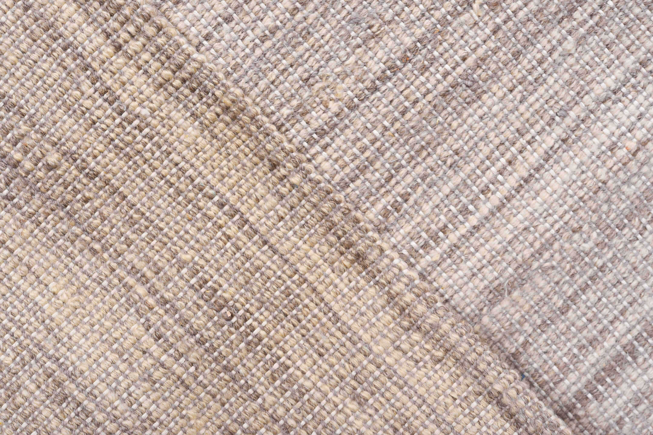 10' x 12' one-of-a-kind handmade vintage Kilim large size rug. Color palette: ivory, taupe, beige, greige, gray