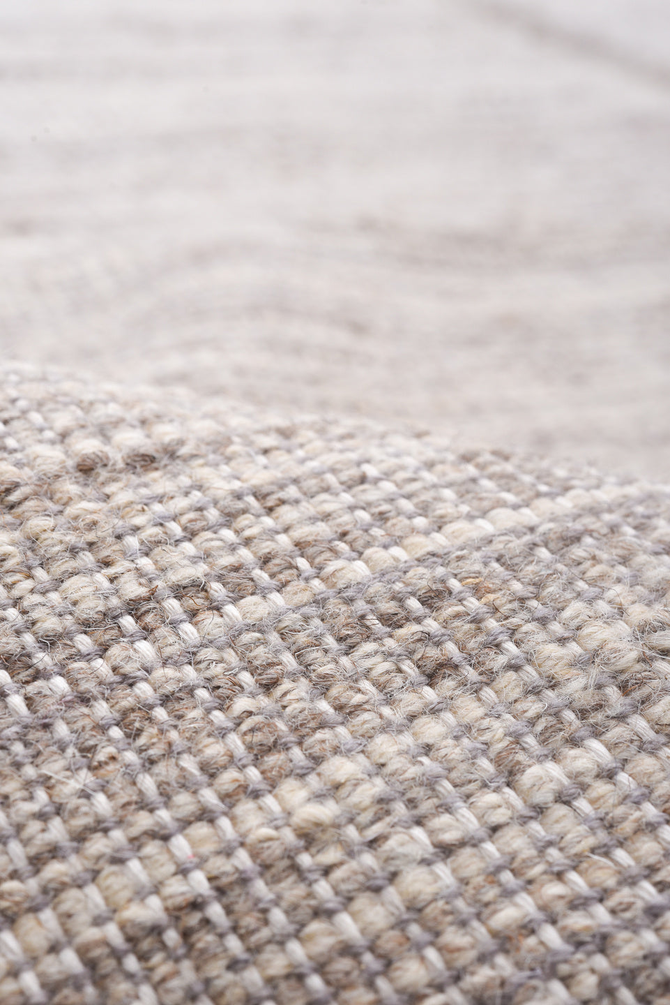 10' x 12' one-of-a-kind handmade vintage Kilim large size rug. Color palette: gray, light gray, off-white, pink