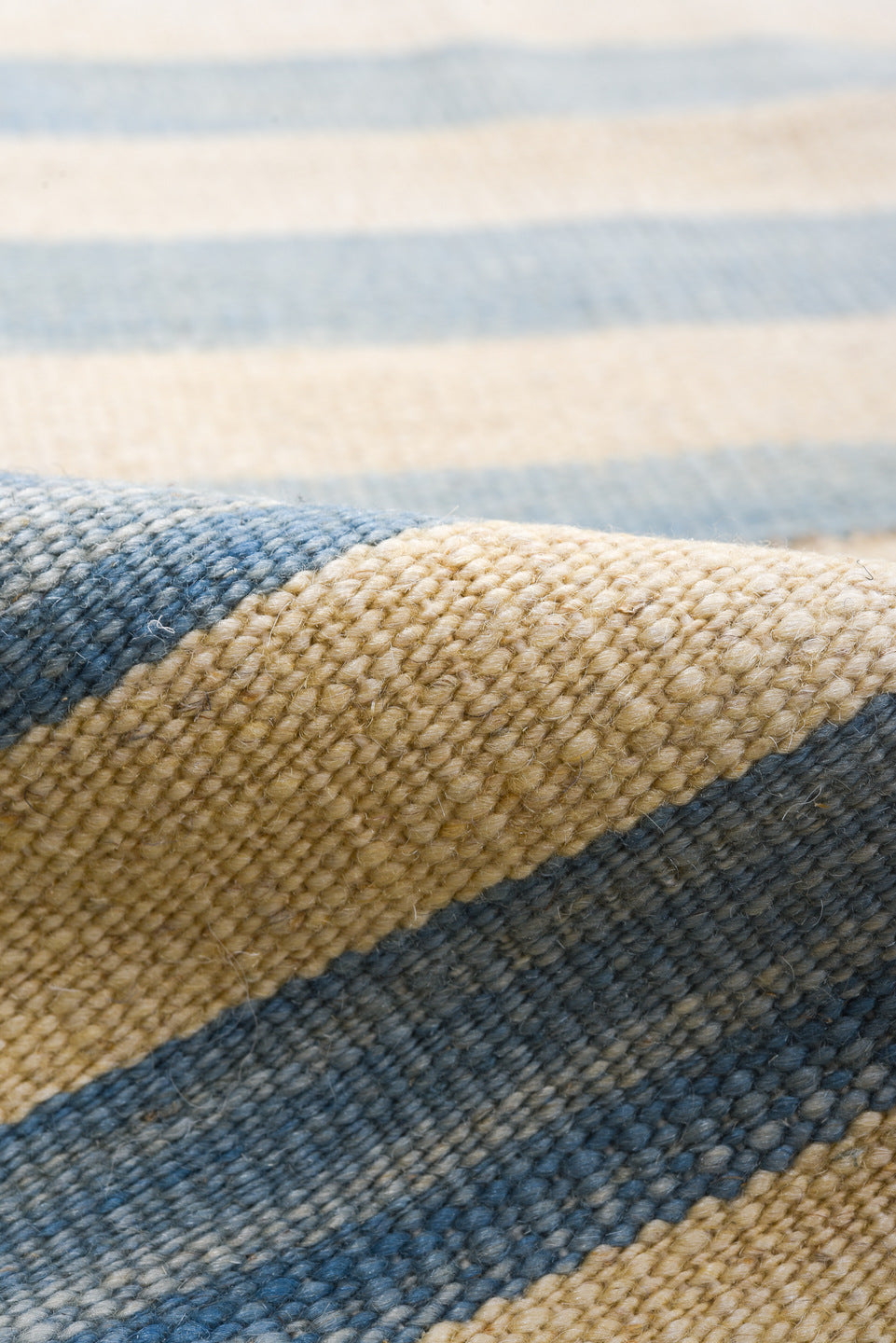 5' x 8' one-of-a-kind handmade vintage Kilim medium size rug. Color palette: ivory, sky blue, pale blue, light blue