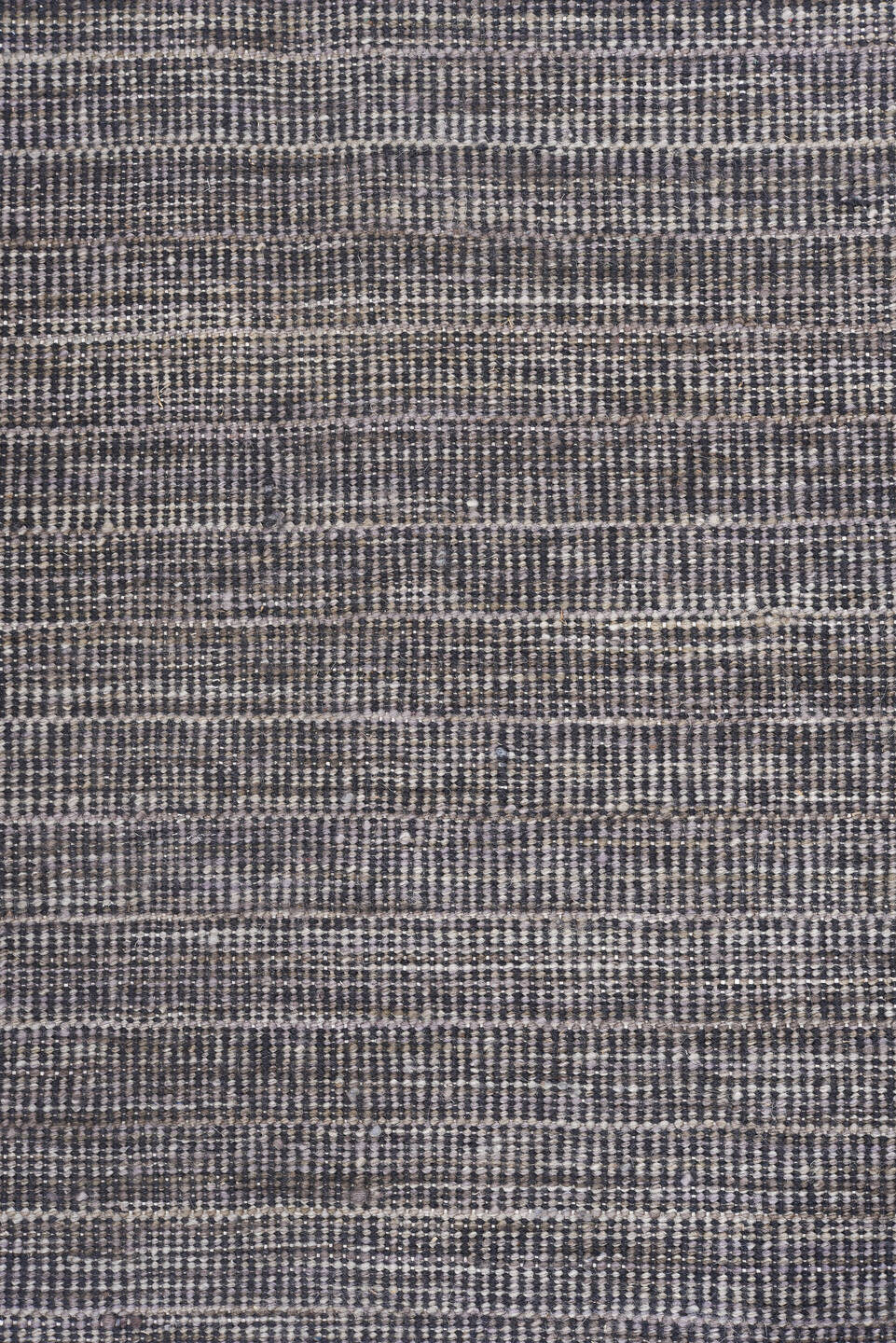 9' x 12' one-of-a-kind handmade vintage Kilim large size rug. Color palette: taupe, gray, charcoal, ivory, beige, black