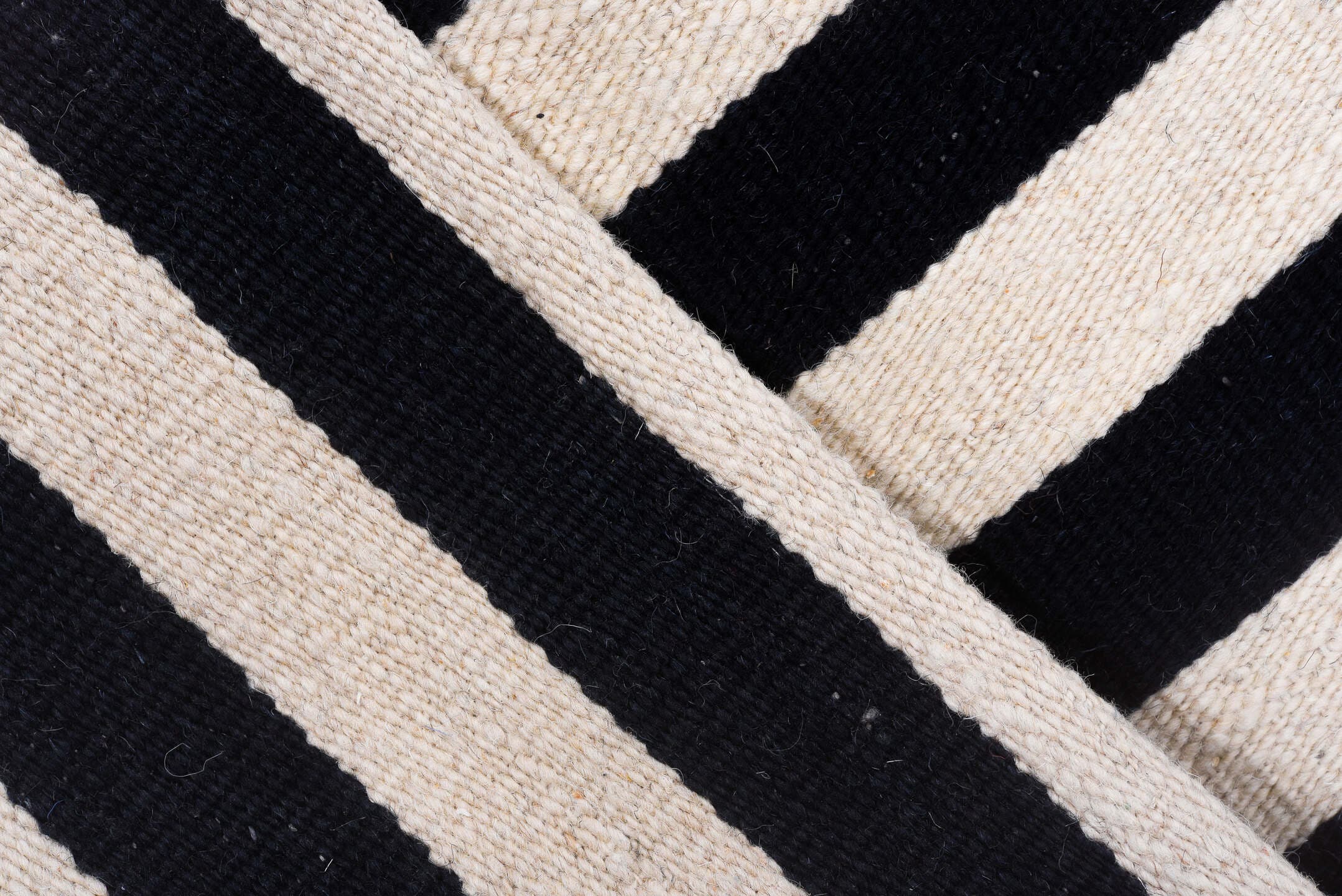 7' x 9' one-of-a-kind handmade vintage Kilim rug. Color palette: ivory, navy, blue