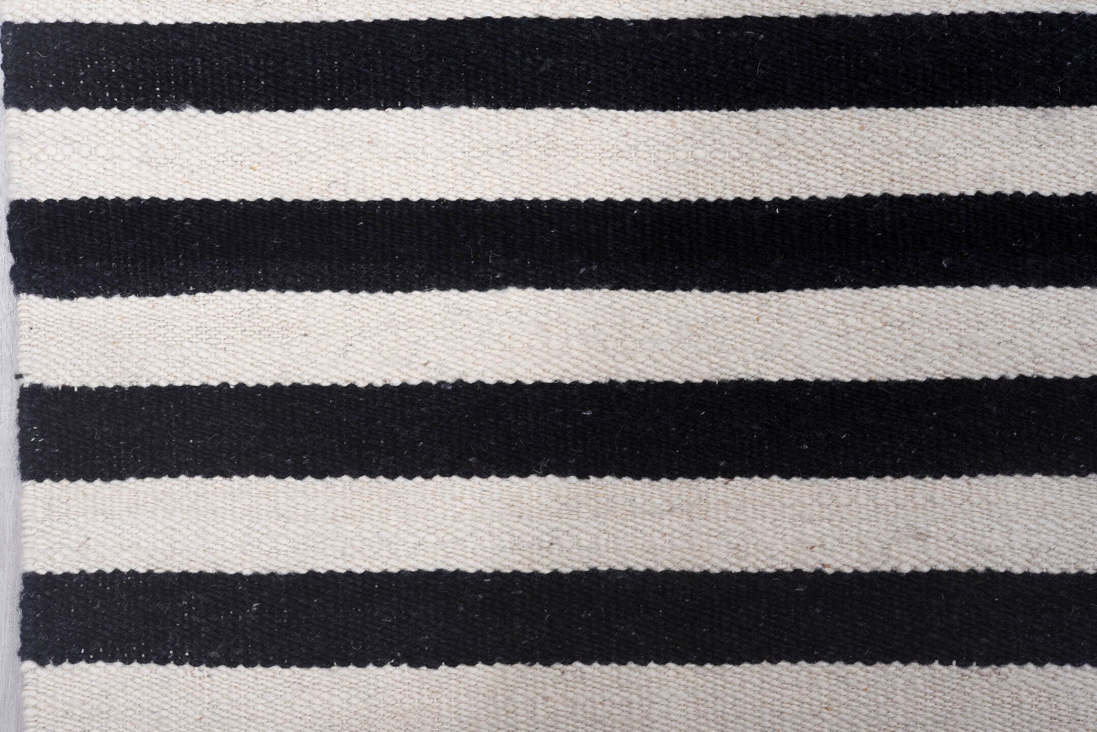 8' x 12' one-of-a-kind handmade vintage Kilim large size rug. Color palette: ivory, charcoal, gray, black