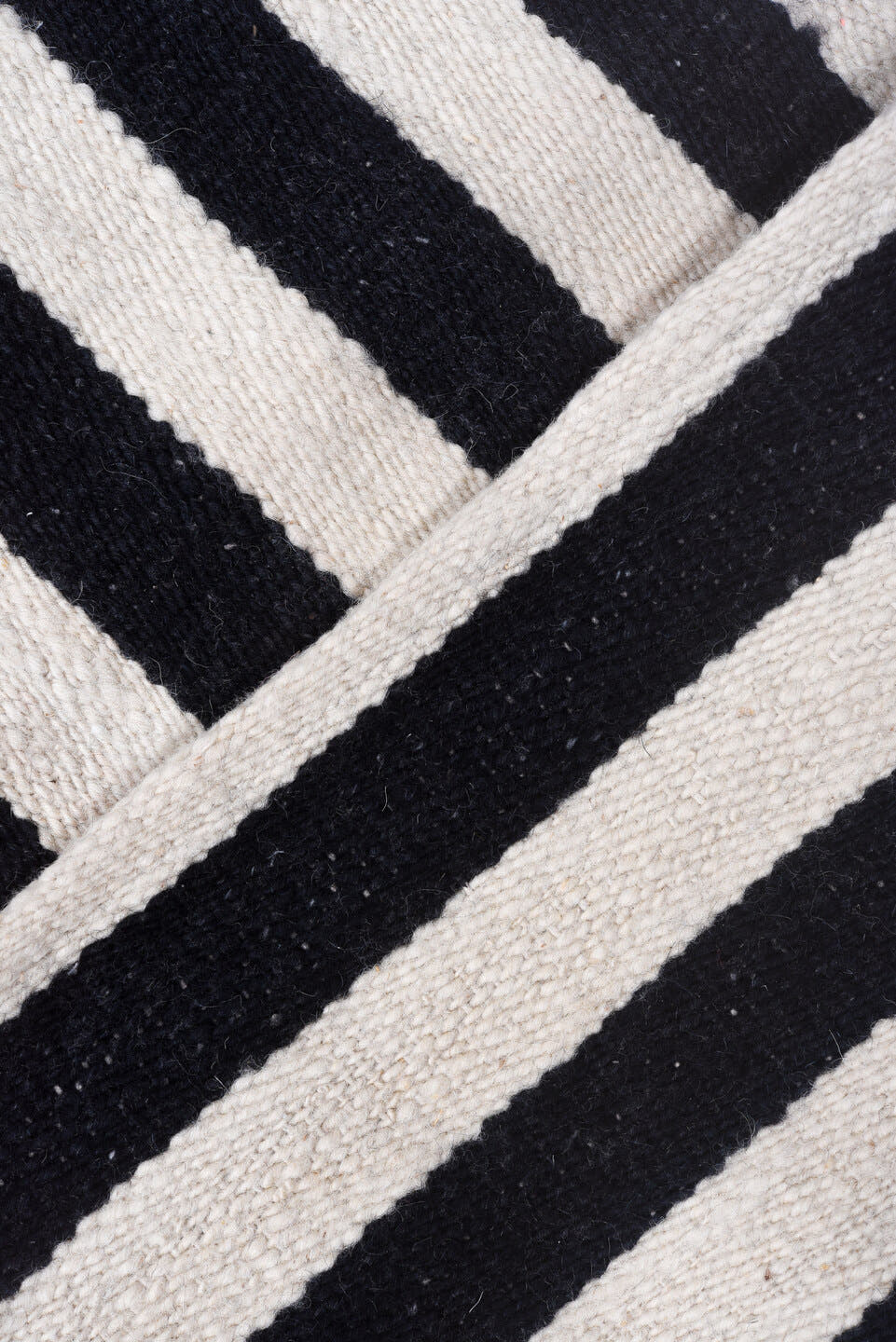 8' x 12' one-of-a-kind handmade vintage Kilim large size rug. Color palette: ivory, charcoal, gray, black