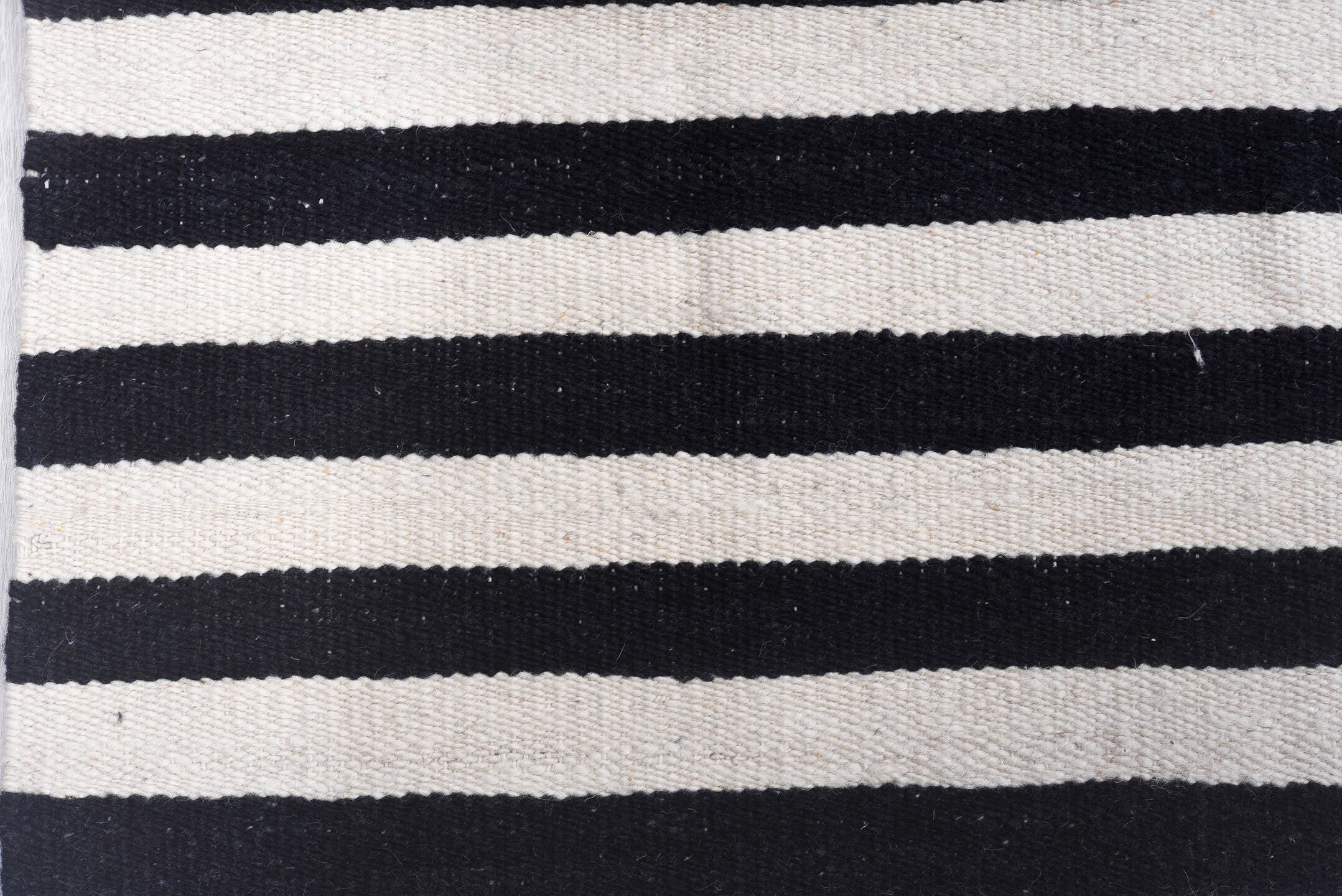 8' x 12' one-of-a-kind handmade vintage Kilim large size rug. Color palette: ivory, charcoal, slate, gray, black