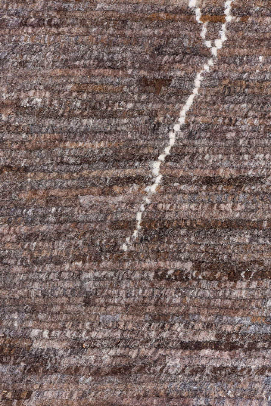 10' x 12' one-of-a-kind handmade vintage Tulu large size rug. Color palette: brown, taupe, ivory, charcoal, camel, beige