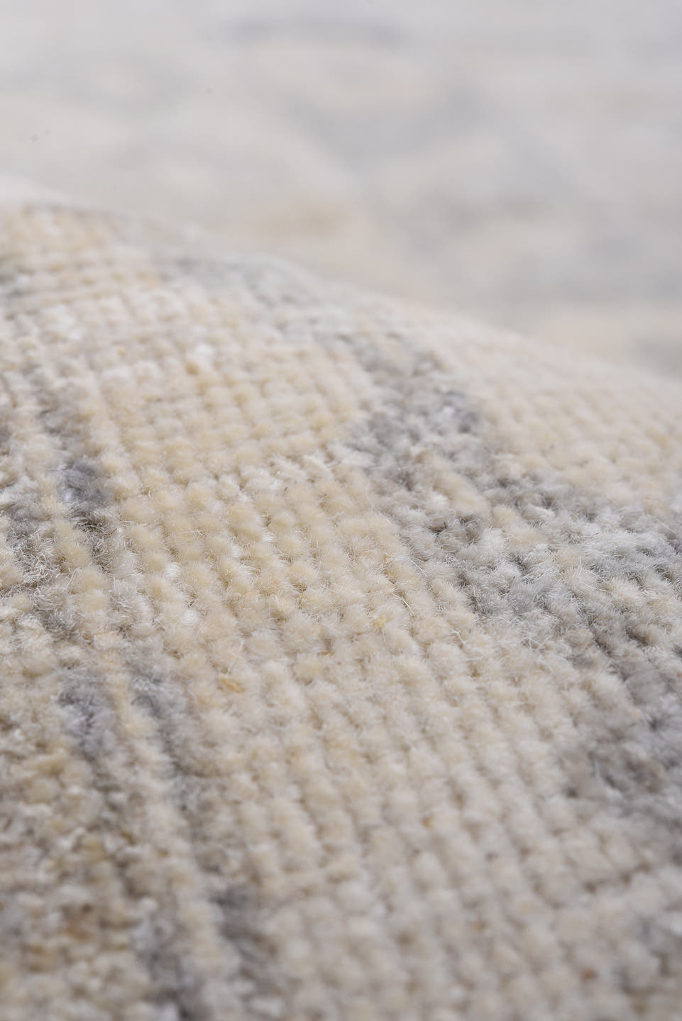 13' x 19' one-of-a-kind handmade vintage Khotan oversize rug. Color palette: ivory, taupe, beige, pale gray, sand, gray